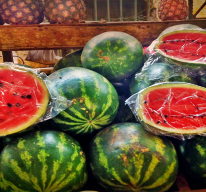 Haga su mercado en la carretera de Holguín a Baracoa.